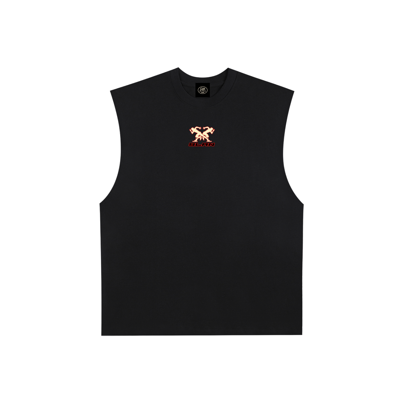 Sleeveless Cotton Tank Top (BLK)
