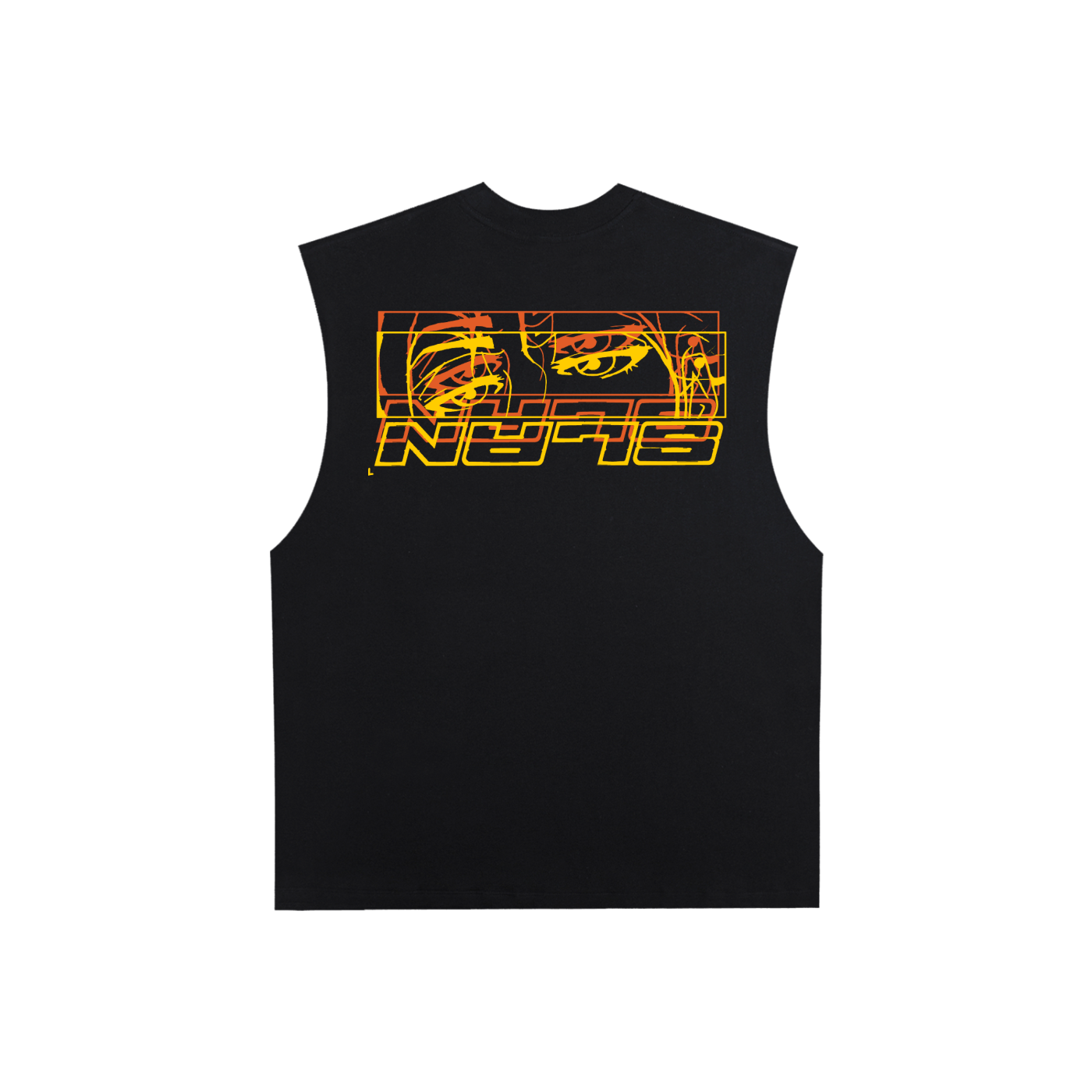 Sleeveless Cotton Tank Top (BLK)