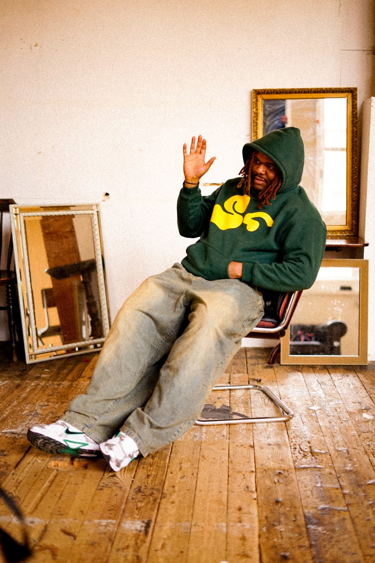 Fleece Hoodie - Green