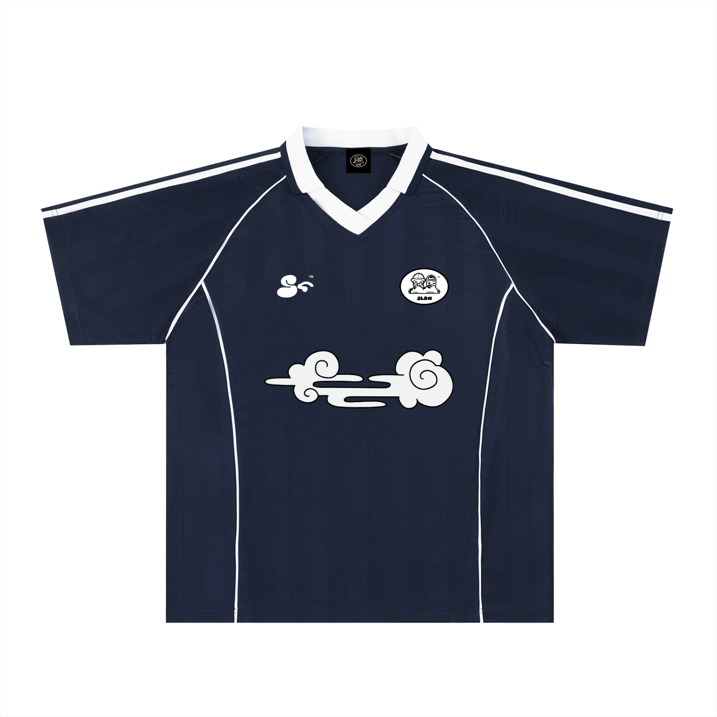 Retro Shadow Stripe Footy Tee Rev1